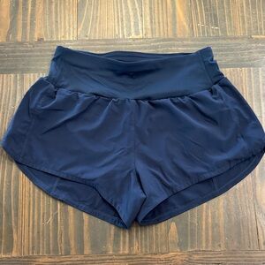 Women's Navy Athletic Running Shorts